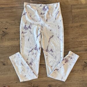 Old Navy Purple and White High-Rise Leggings